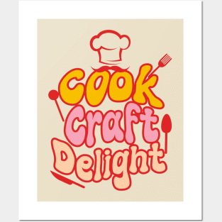 Chef Quotes Retro Typography Posters and Art